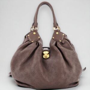Louis Vuitton Authentic Brown Hobo Mahina Leather Handbag